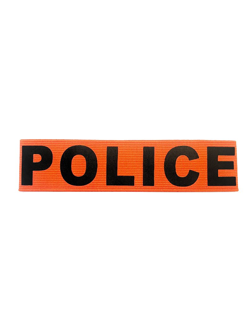 Politieband verkleedaccessoire oranje - Kiabi