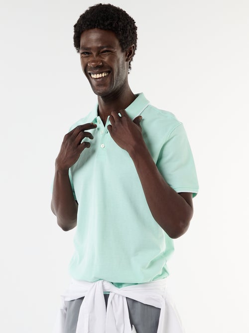 Polo met borduursel op de borst - Kiabi