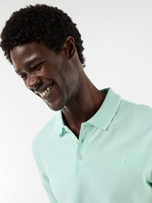 Polo met borduursel op de borst - Kiabi