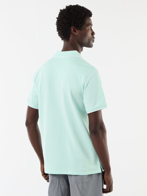 Polo met borduursel op de borst - Kiabi