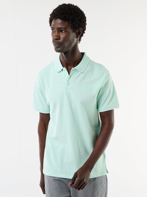 Polo met borduursel op de borst - Kiabi