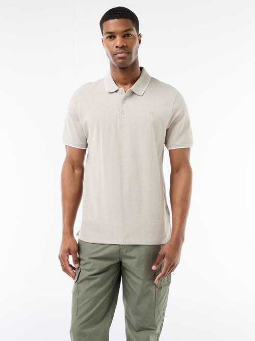 Polo met borduursel op de borst - Kiabi