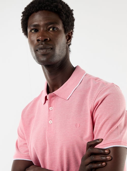 Polo met borduursel op de borst - Kiabi