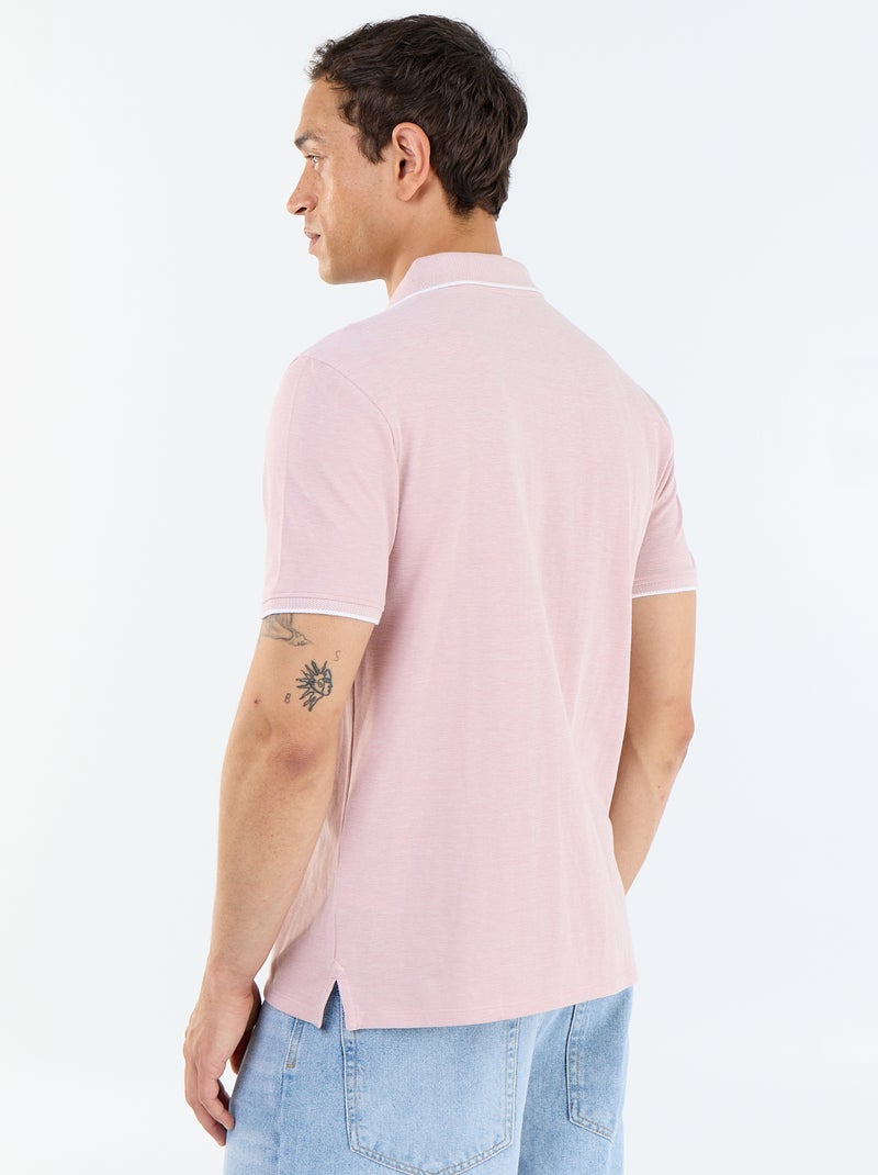 Polo met borduursel op de borst Rose - Kiabi