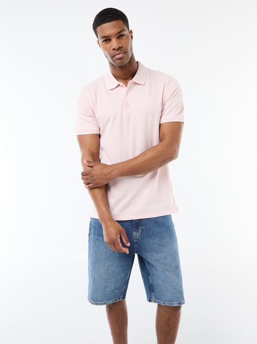 Polo met borduursel op de borst - Kiabi