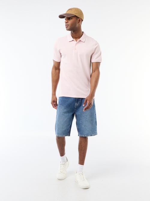 Polo met borduursel op de borst - Kiabi