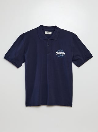 Polo met korte mouw en print | 'Produkt'