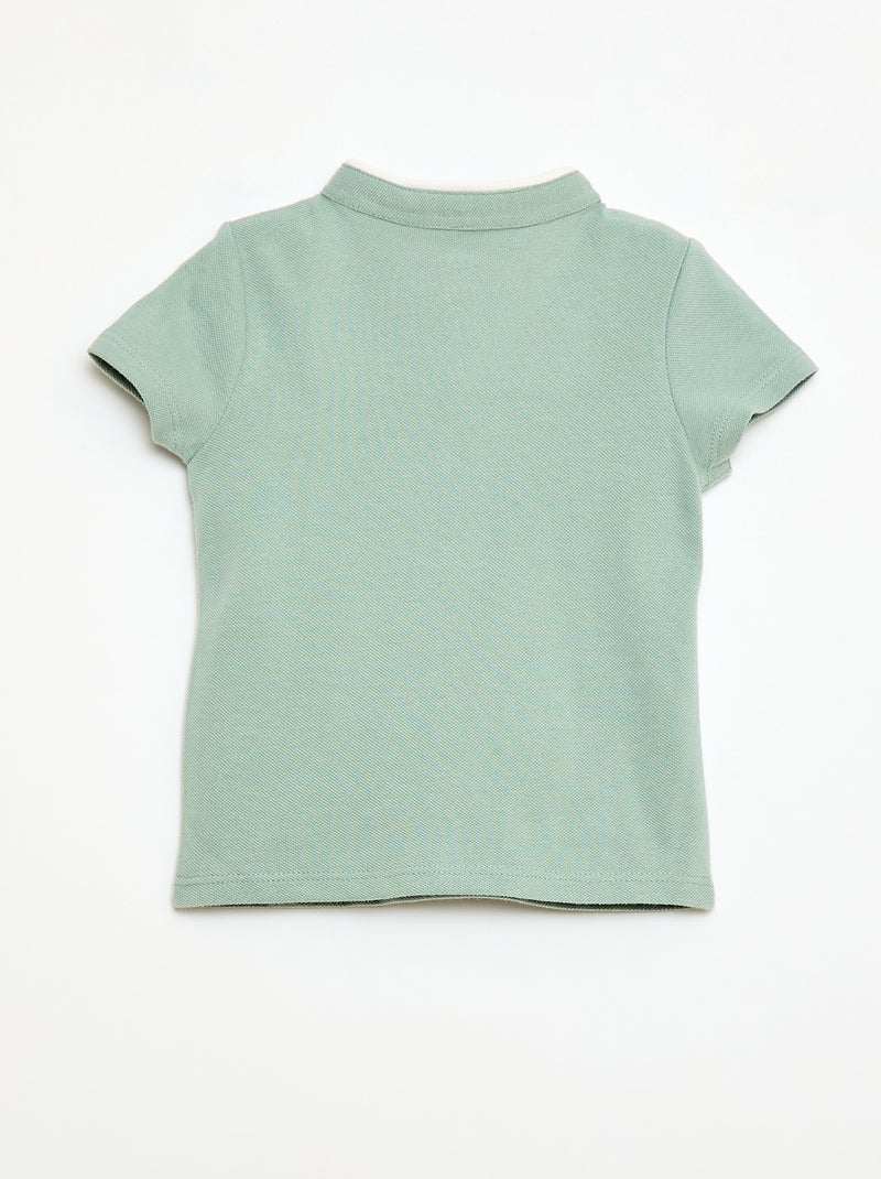 Polo met korte mouwen Groen - Kiabi
