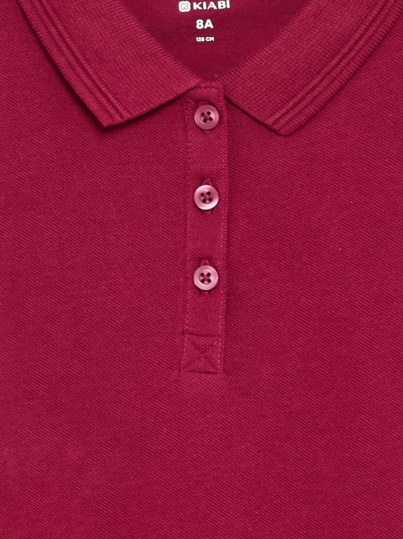 Polo met korte mouwen Rood - Kiabi