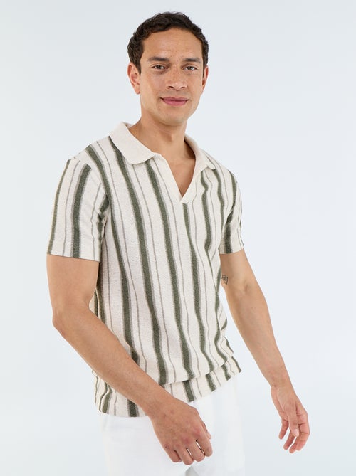 Polo met korte mouwen van jerseytricot - Kiabi