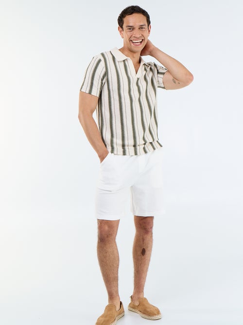 Polo met korte mouwen van jerseytricot - Kiabi