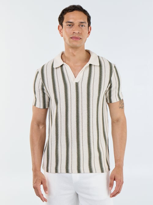 Polo met korte mouwen van jerseytricot - Kiabi
