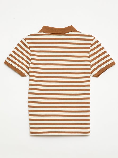 Polo met korte mouwen van katoenpiqué - Kiabi