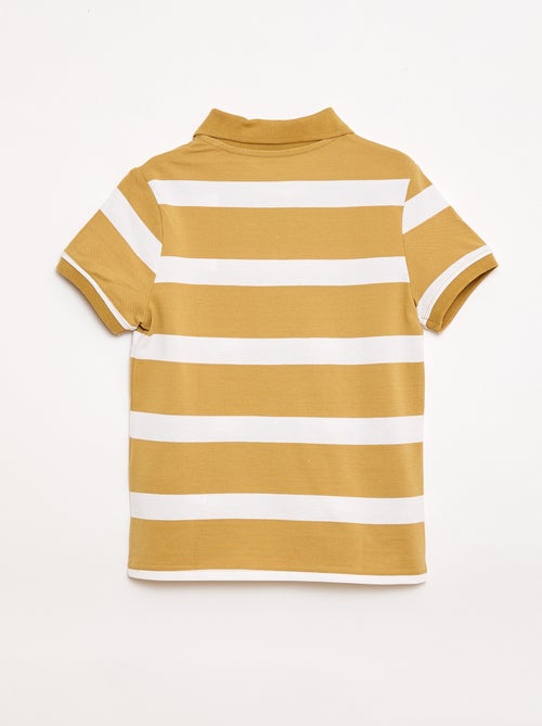 Polo met korte mouwen van katoenpiqué - Kiabi