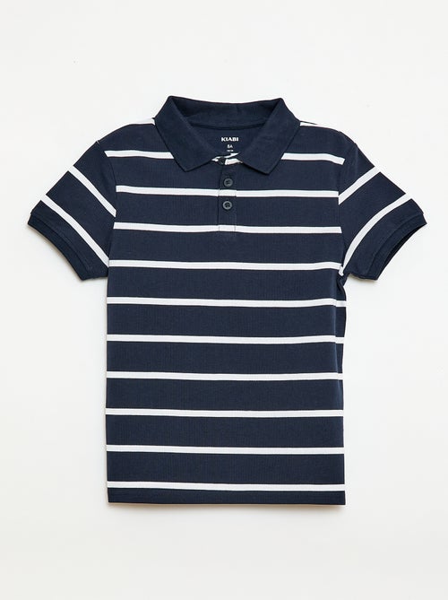 Polo met korte mouwen van katoenpiqué - Kiabi