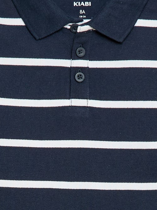 Polo met korte mouwen van katoenpiqué - Kiabi