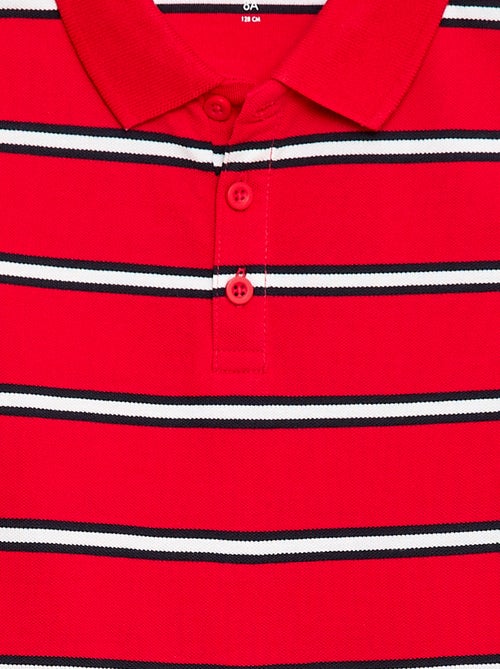 Polo met korte mouwen van katoenpiqué - Kiabi