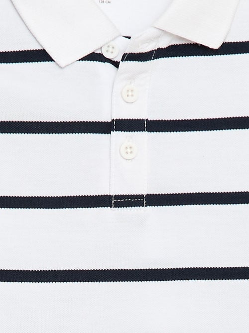 Polo met korte mouwen van katoenpiqué - Kiabi