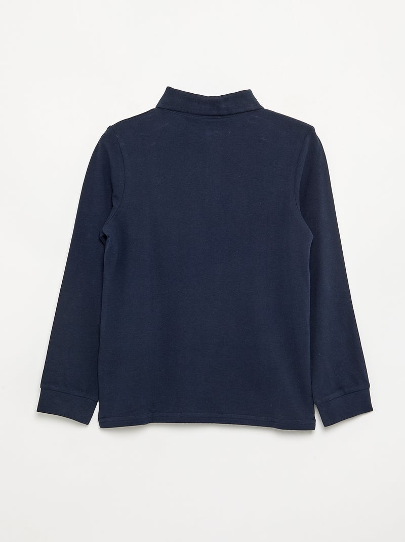 Polo met lange mouwen Blauw - Kiabi