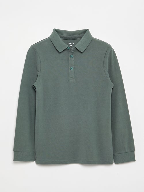 Polo met lange mouwen - Kiabi