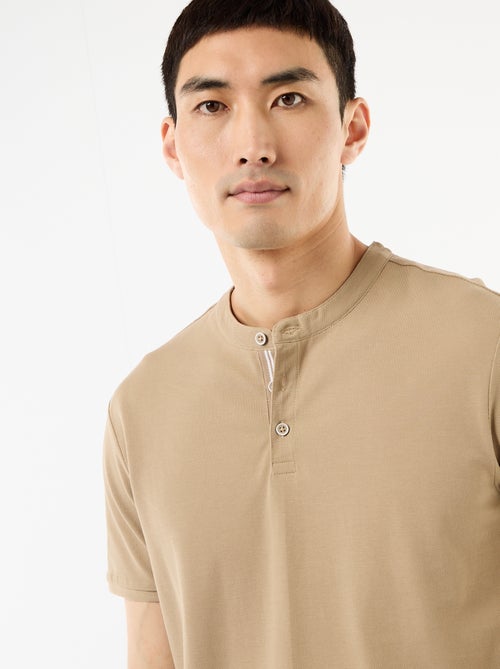 Polo met mao-kraag - Kiabi