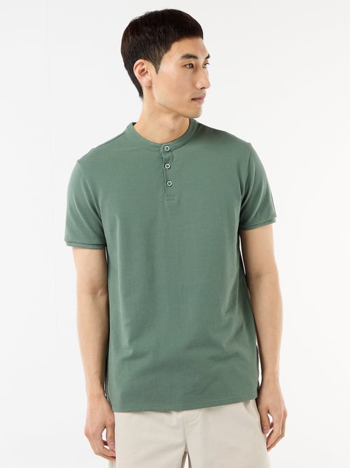 Polo met mao-kraag - Kiabi
