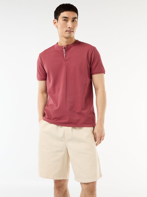 Polo met mao-kraag - Kiabi