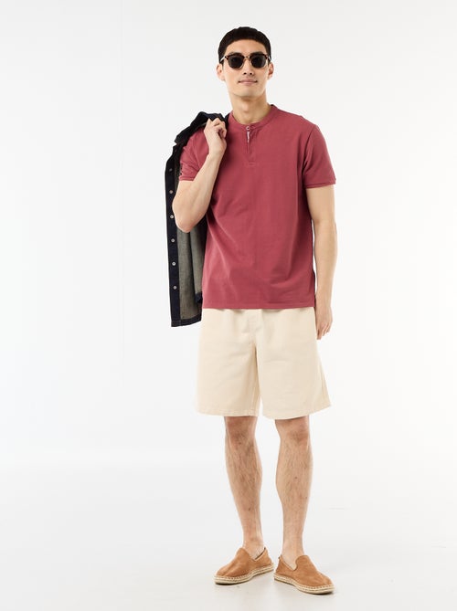 Polo met mao-kraag - Kiabi