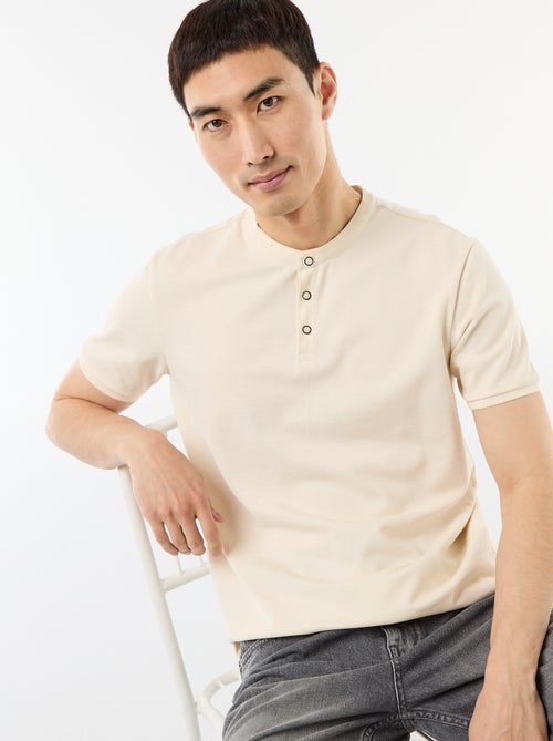 Polo met mao-kraag - Kiabi