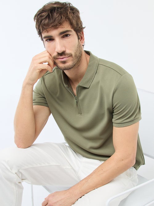 Polo met ritskraag - Kiabi Polo met ritskraag - Kiabi