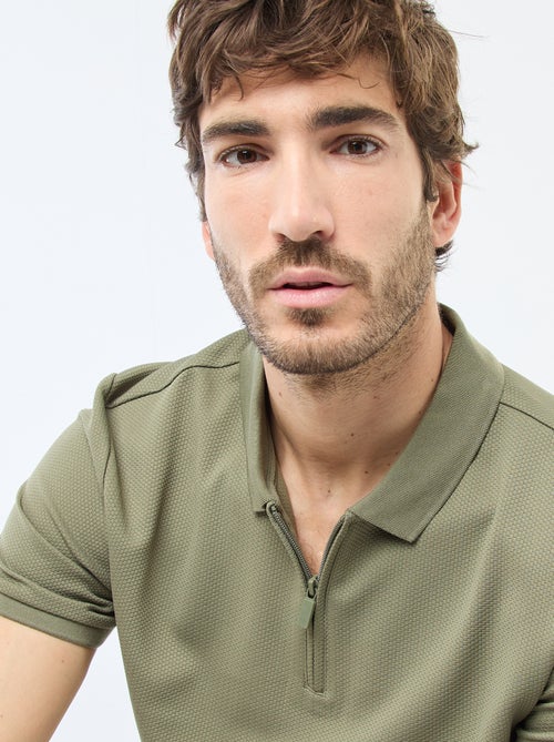 Polo met ritskraag - Kiabi Polo met ritskraag - Kiabi