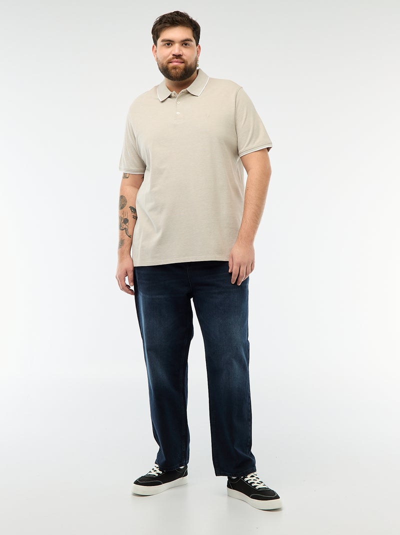 Polo regular fit Biege - Kiabi