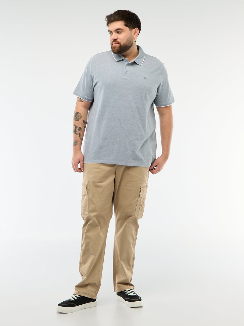 Polo regular fit Blauw - Kiabi