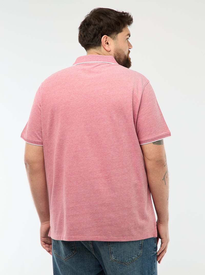 Polo regular fit Rood - Kiabi