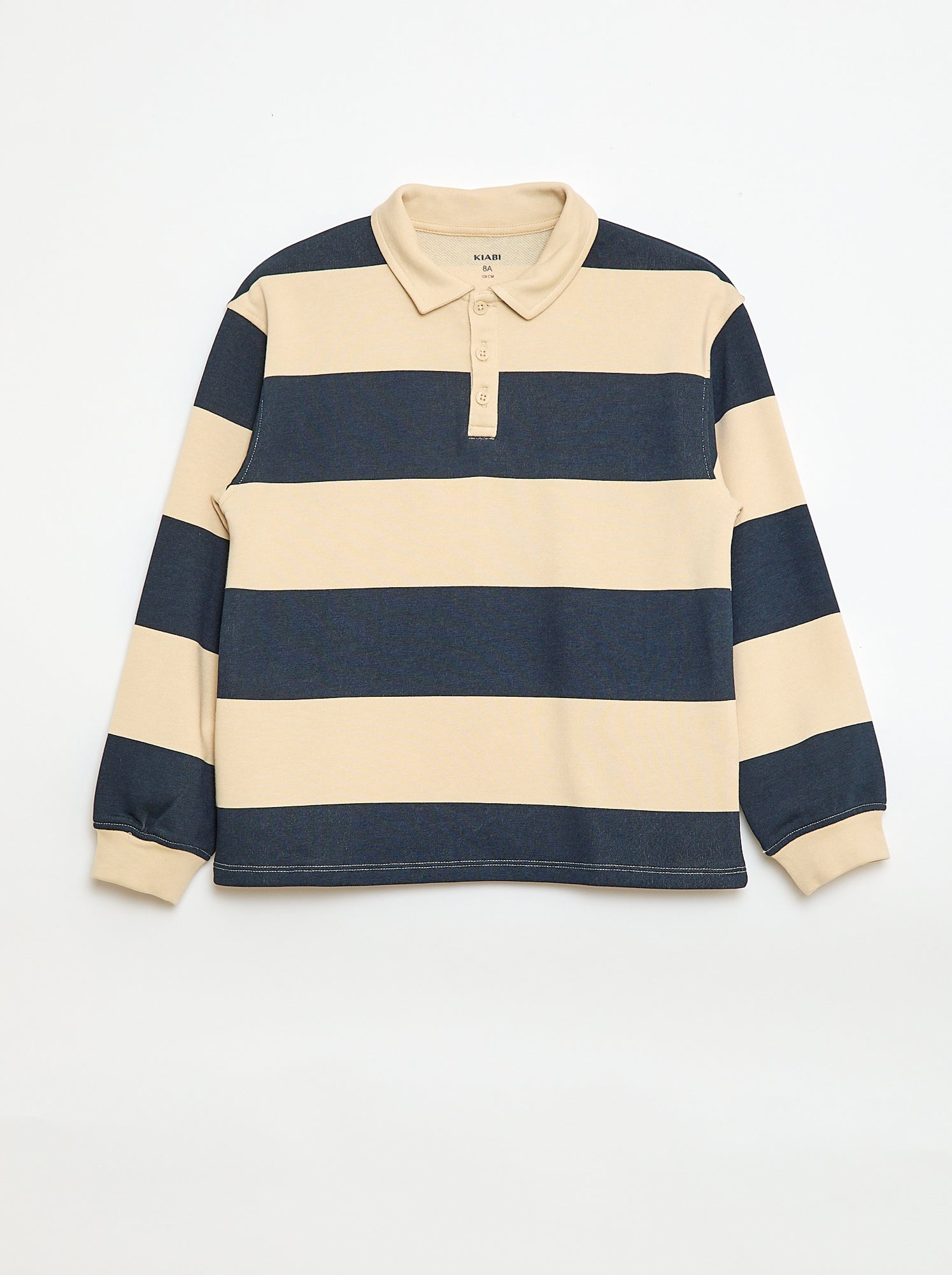 Polo sweater met strepen