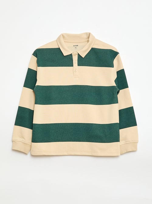 Polo sweater met strepen - Kiabi