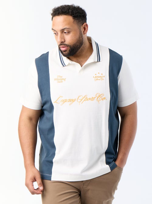 Polo van bedrukt jerseytricot - Kiabi Polo van bedrukt jerseytricot - Kiabi