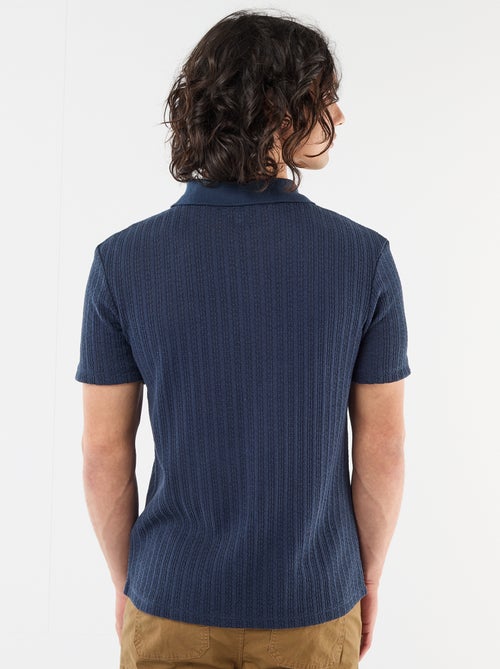 Polo van fantasie ajour-breisel - Kiabi