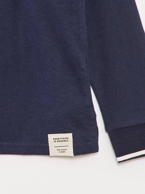 Polo van jersey in rugbystijl - Kiabi