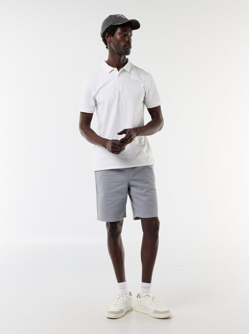 Polo van jerseytricot met knoopsluiting - Kiabi