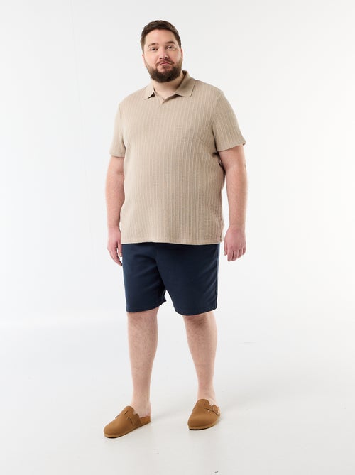 Polo van jerseytricot met korte mouwen - Kiabi