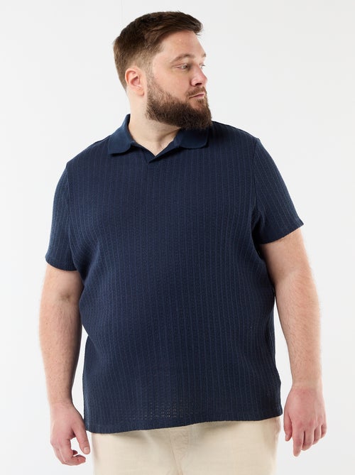 Polo van jerseytricot met korte mouwen - Kiabi