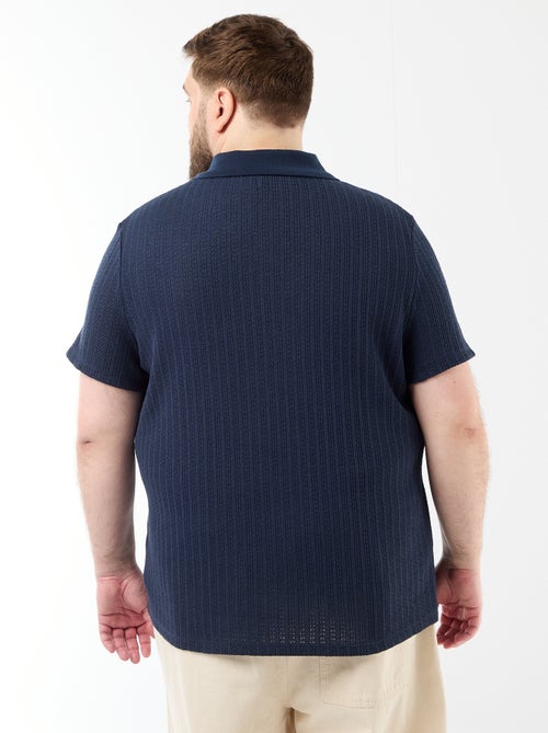 Polo van jerseytricot met korte mouwen - Kiabi