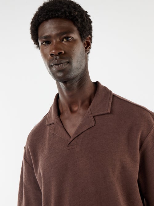 Polo van jerseytricot met korte mouwen - Kiabi