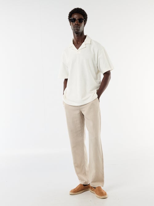 Polo van jerseytricot met korte mouwen - Kiabi