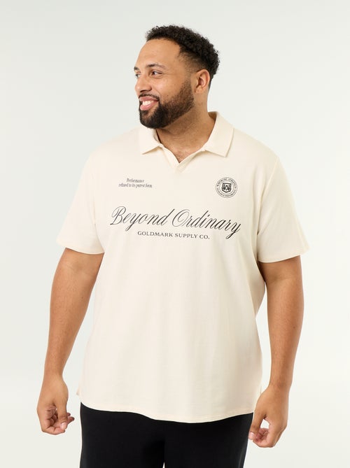 Polo van jerseytricot met korte mouwen - Kiabi