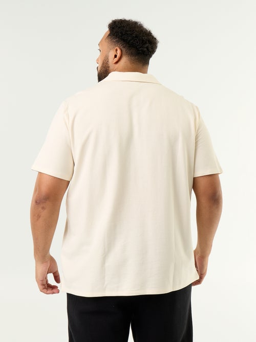Polo van jerseytricot met korte mouwen - Kiabi