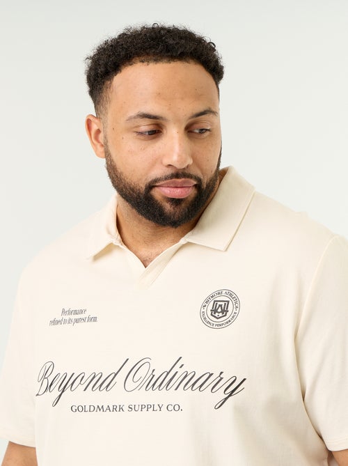 Polo van jerseytricot met korte mouwen - Kiabi