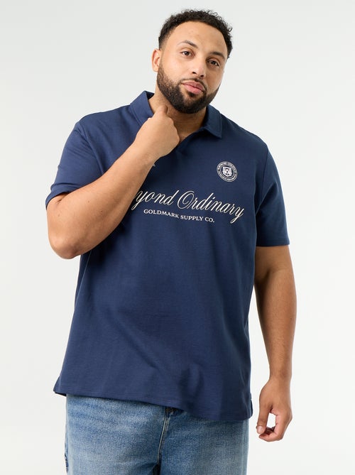 Polo van jerseytricot met korte mouwen - Kiabi