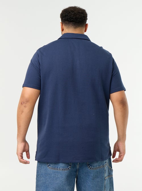 Polo van jerseytricot met korte mouwen - Kiabi